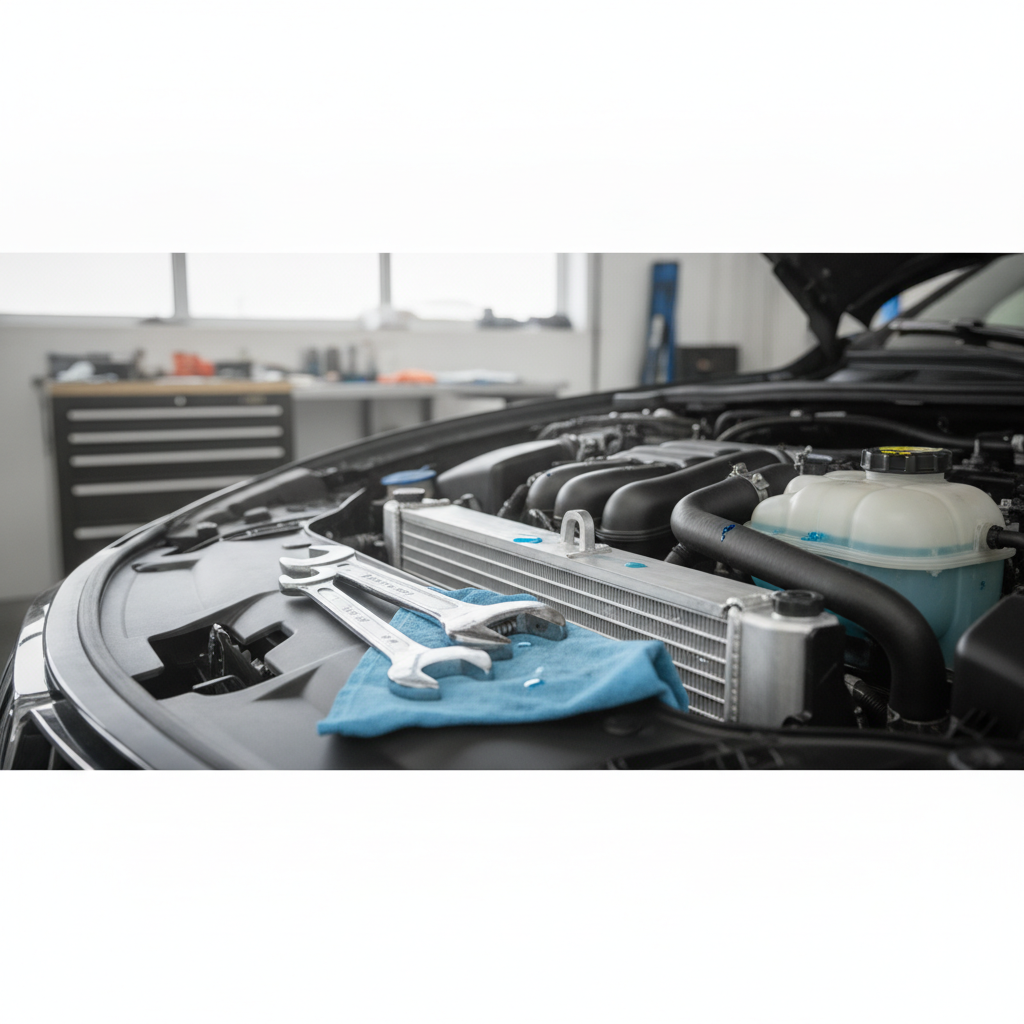 cooling system repair for cars - no people or no text